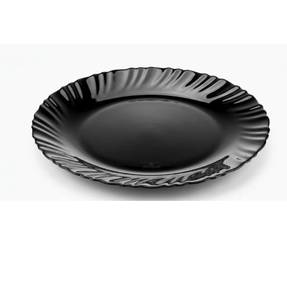 Melamine dinner black plate 20 cm