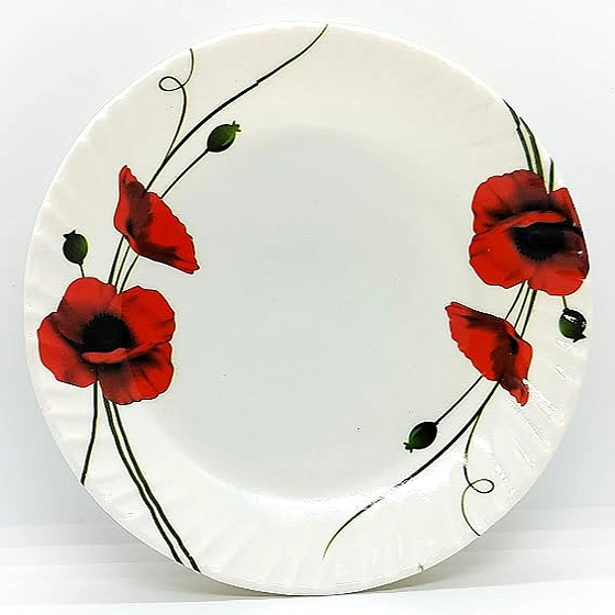 Rose Flower melamine Saucer plate 19.5 cm