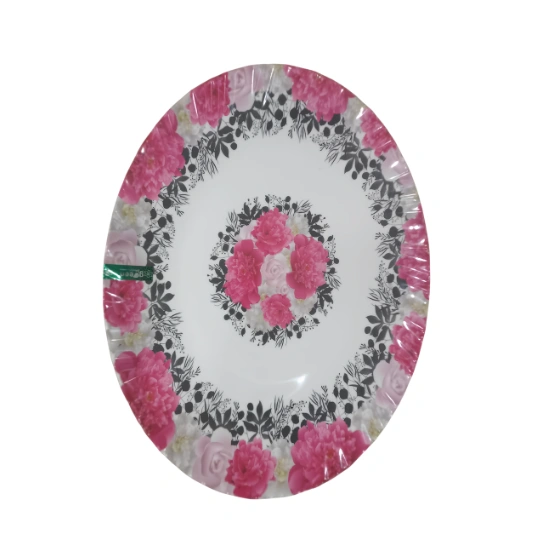 oval-shaped serving tray