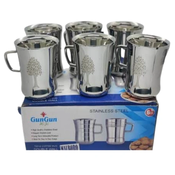 GunGun Double Layer Stainless Steel Tea & Coffee Cup