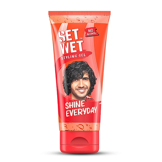 Set Wet Styling Hair Gel for Men Shine Everyday 50gm