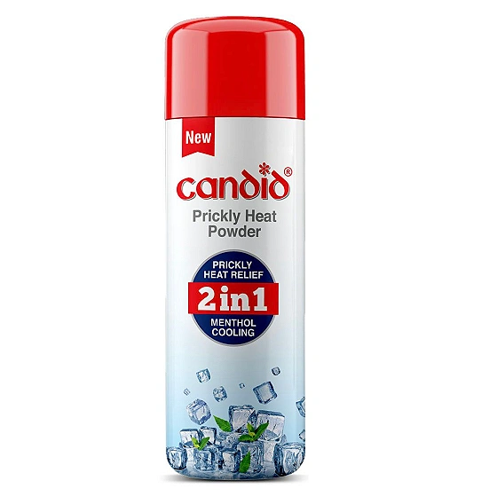 Candid Prickly Heat Powder with Menthol Cooling