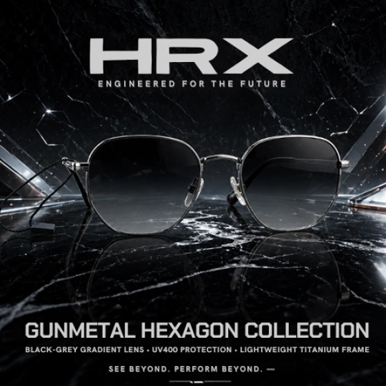 HRX Men Rectangle Sunglasses MFB-PN-CY-51334 Stale code 2311899