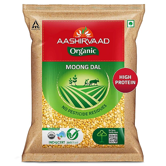 Aashirvaad Organic Moong Dal