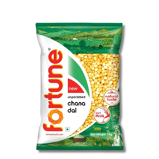 Fortune Chana dal, 1 kg, Unpolished and Sortex cleaned