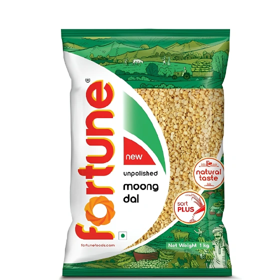Subscribe & Save Fortune Moong Dal 1Kg Unpolished and Sortex cleaned