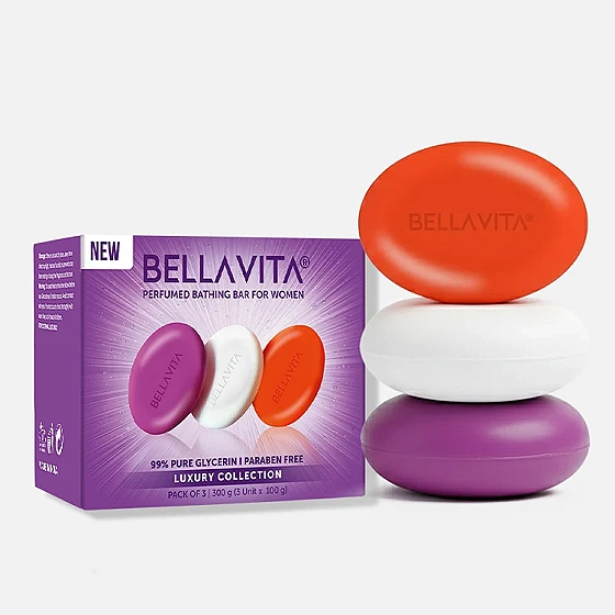 Perfumed Bathing Bar (Soaps) For Women - 3 x 100g