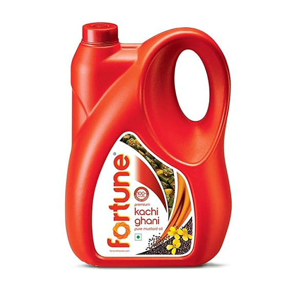 Fortune Premium Kachi Ghani Pure Mustard Oil, 4.5 Kg Jar