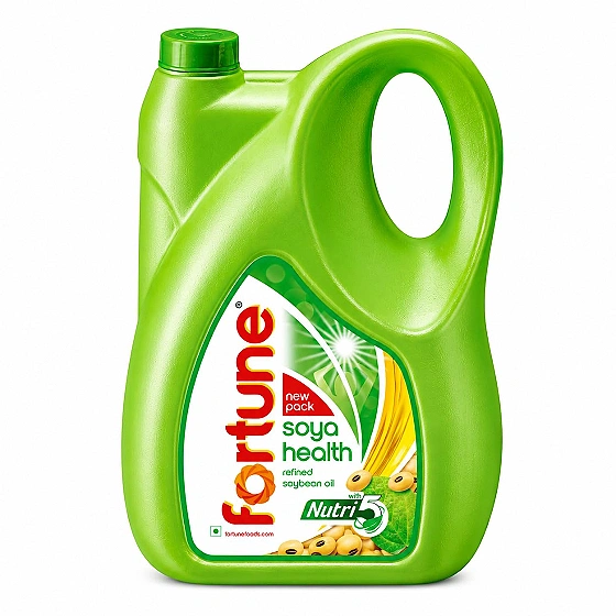 Fortune Refined Soyabean oil, 5L/4.55kg