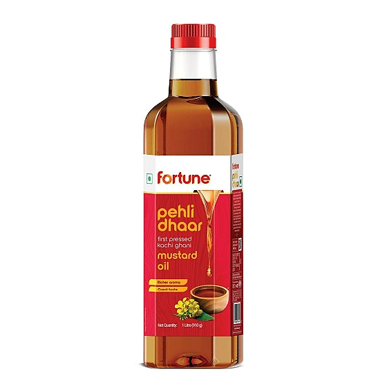 Fortune Pehli Dhaar First Pressed Kachi Ghani Mustard Oil 1 L