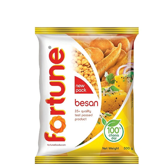 Fortune Chana Besan, 100% Chana Dal 100% Taste, 500 Gm