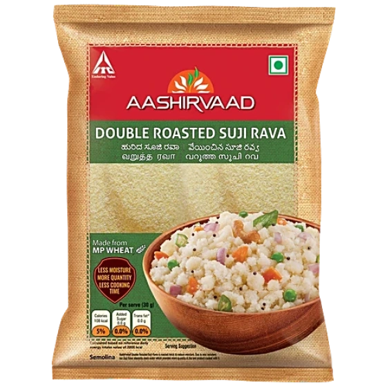 Aashirvaad Double Roasted Suji Rava, 1 kg