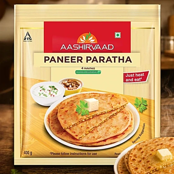 Aashirvaad Paneer Paratha, 400 g  1 pack