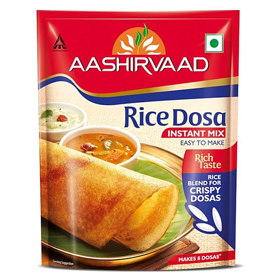 Aashirvaad Instant Mix Rice Dosa, 200g Pack, Easy to Make 20 Crispy Rice Dosas in Just 3 Steps