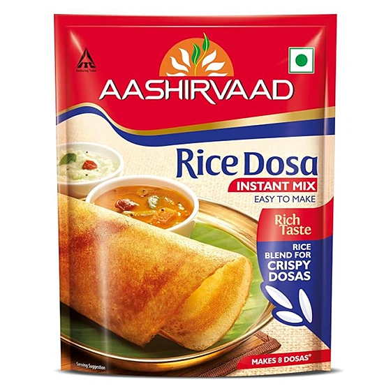 Aashirvaad Instant Mix Rice Dosa, 500g Pack, Easy to Make 20 Crispy Rice Dosas in Just 3 Steps