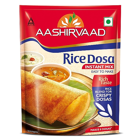 Aashirvaad Instant Mix Rice Dosa, 200g Pack, Easy to Make 20 Crispy Rice Dosas in Just 3 Steps