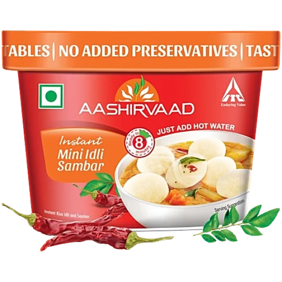 Aashirvaad Instant Mini Idli Sambar, 75 g
