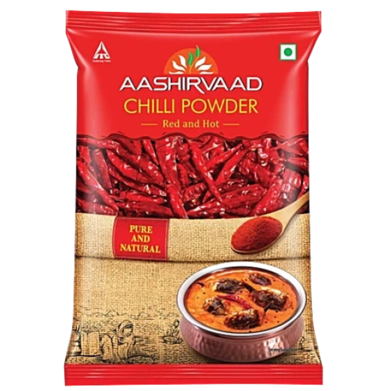 Aashirvaad Chilli Powder, 500g Pack, Red Hot Chilli Powder with No Added Flavours and Colours