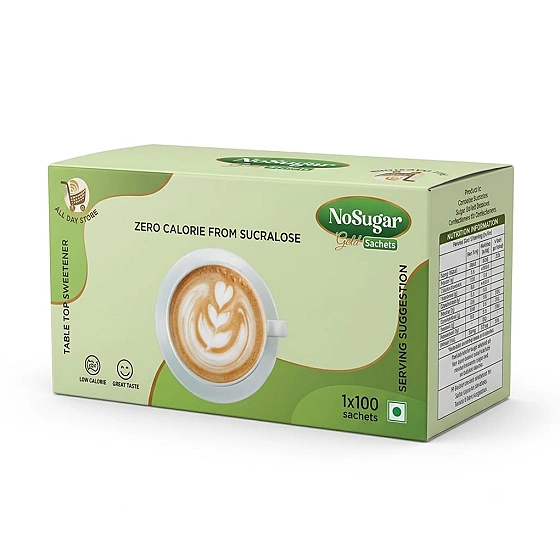 No Sugar Gold Sachets (1*100 Sachets) All Day Store